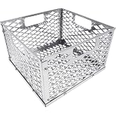 Charcoal Firebox Basket for Oklahoma Joe's Highland Bandera Longhorn. Fits Most Offset Smoker Grill, Stainless Steel, 12 x 12 x 7.5 Inches