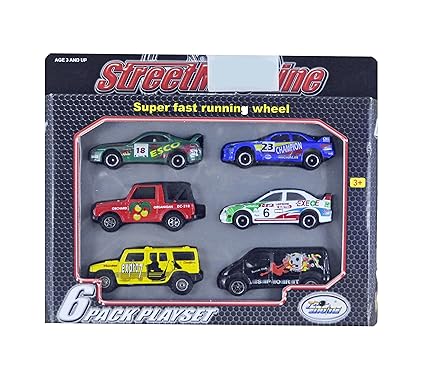 Babysid Collections Car Toys for Kids Toys for 3 Year Old Boys Car Jeep Van Set of 6 Cars ESCO