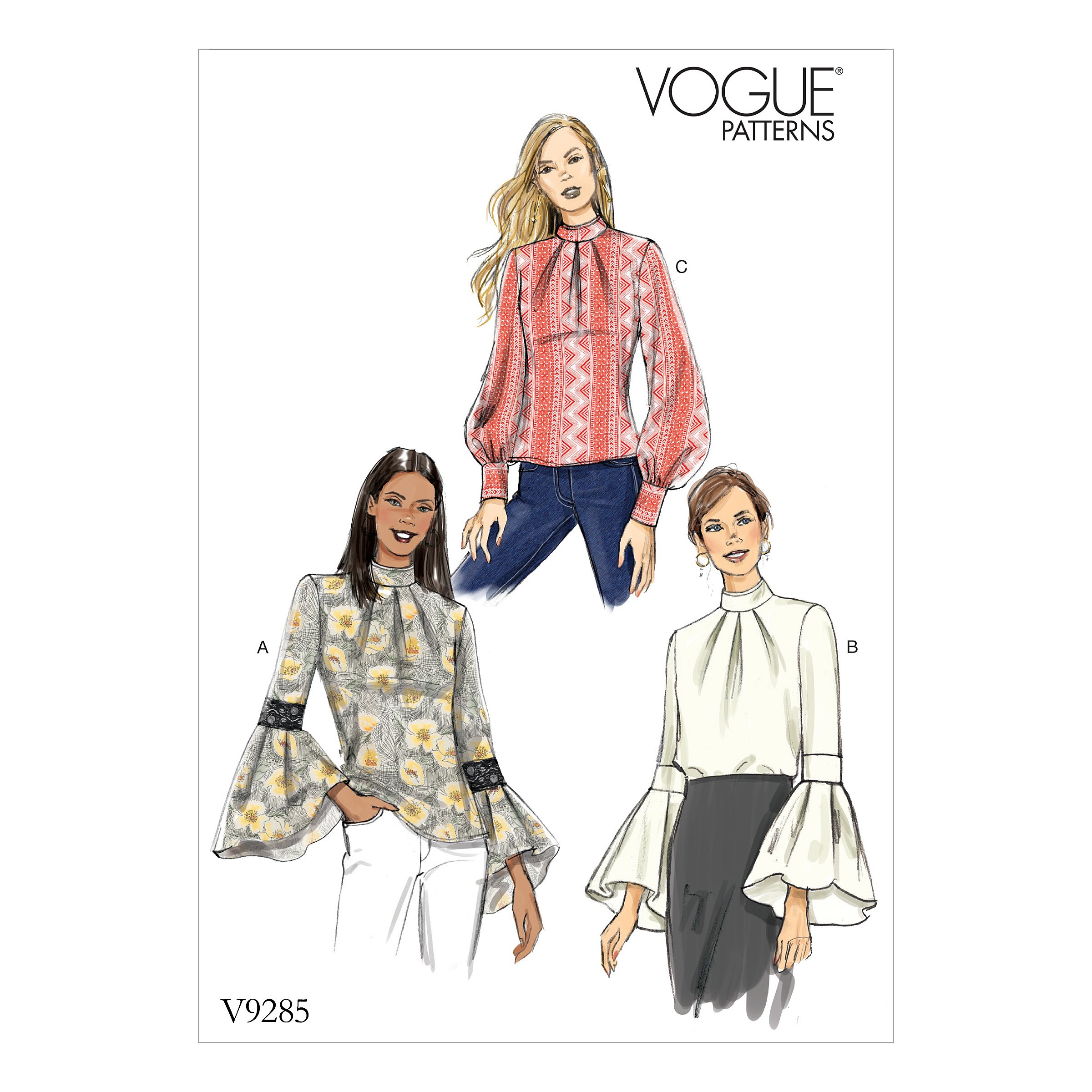 Vogue Patterns Misses Top, Tissue, Multi-Colour, 15 x 0.5 x 22 cm