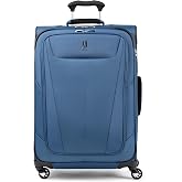 Travelpro Maxlite 5 Softside Checked Luggage Spinner, Blue, 25-Inch | Medium Checked Suitcase, Expandable With 4 Wheels, Lightweight &amp; Versatile Travel Design, Men &amp; Women