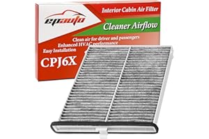 EPAuto CPJ6X (KD45-61-J6X) Cabin Air Filter includes Activated Carbon Replacement for Mazda 3 (2014-2018), Mazda 6 (2014-2021