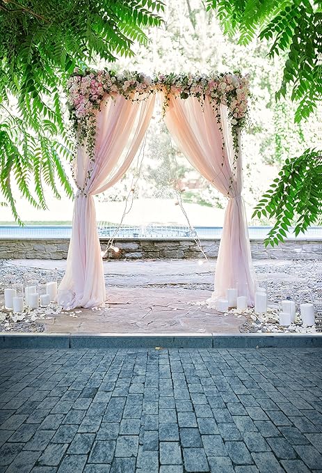 Amazon Kate 結婚式 白い糸 花 葉 レンガ 撮影 厚手 写真スタジオ バックペーパー 背景布 1 5x2 1m バックペーパー 背景布 通販