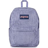 JanSport Superbreak Plus FX Backpack - Work, Travel, or Laptop Bag with Water Bottle Pocket - Surreal Corduroy Lavender Ash