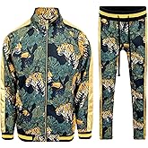 G-Style USA Men's Track Set Suits Zipper Top and Pants