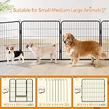 Yaheetech 8-Panel Heavy-Duty Dog Playpen 80cm High Outdoor Indoor view 8