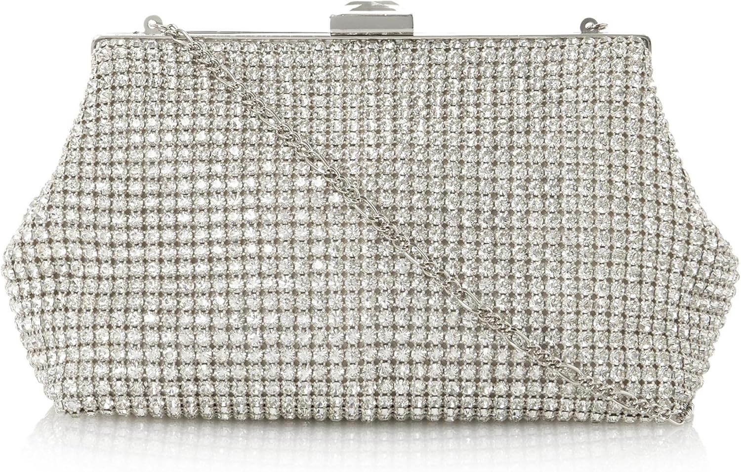 dune diamante clutch bag