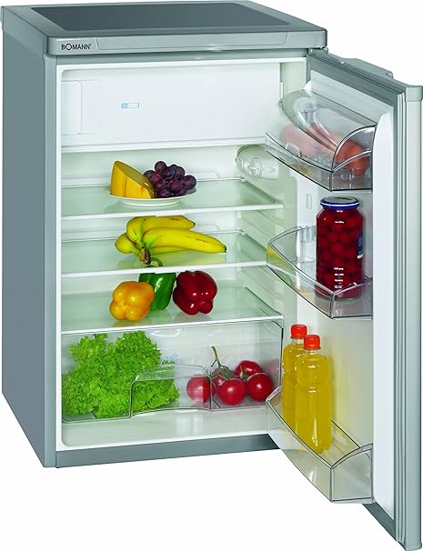 Bomann KS 2197 - Nevera combi (Independiente, Plata, Derecho, 120L ...