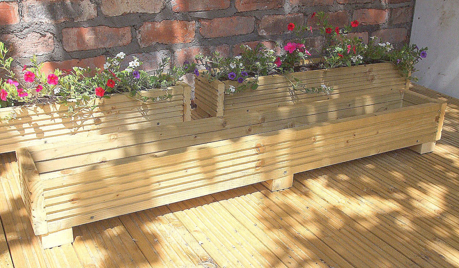 Wooden Flower Boxes For Deck / Build Flower Boxes Design Ideas Deck