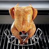 Weber Poultry Roaster Stainless Steel with Handles for Crispy Juicy Chicken view 2