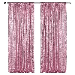 Sugargirl Pink Sequin Backdrop Curtain 2 Panels