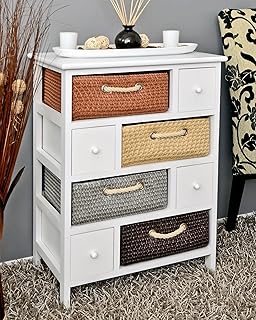 commode blanche rustique