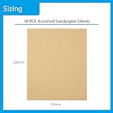 Blue Spot 19850 Assorted Sandpaper Sheets 30pc Multi-Surface Wood Metal Plastic view 4