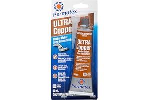 Permatex 59703 Ultra Copper High Temperature Gasket Maker 101BR, 80mL