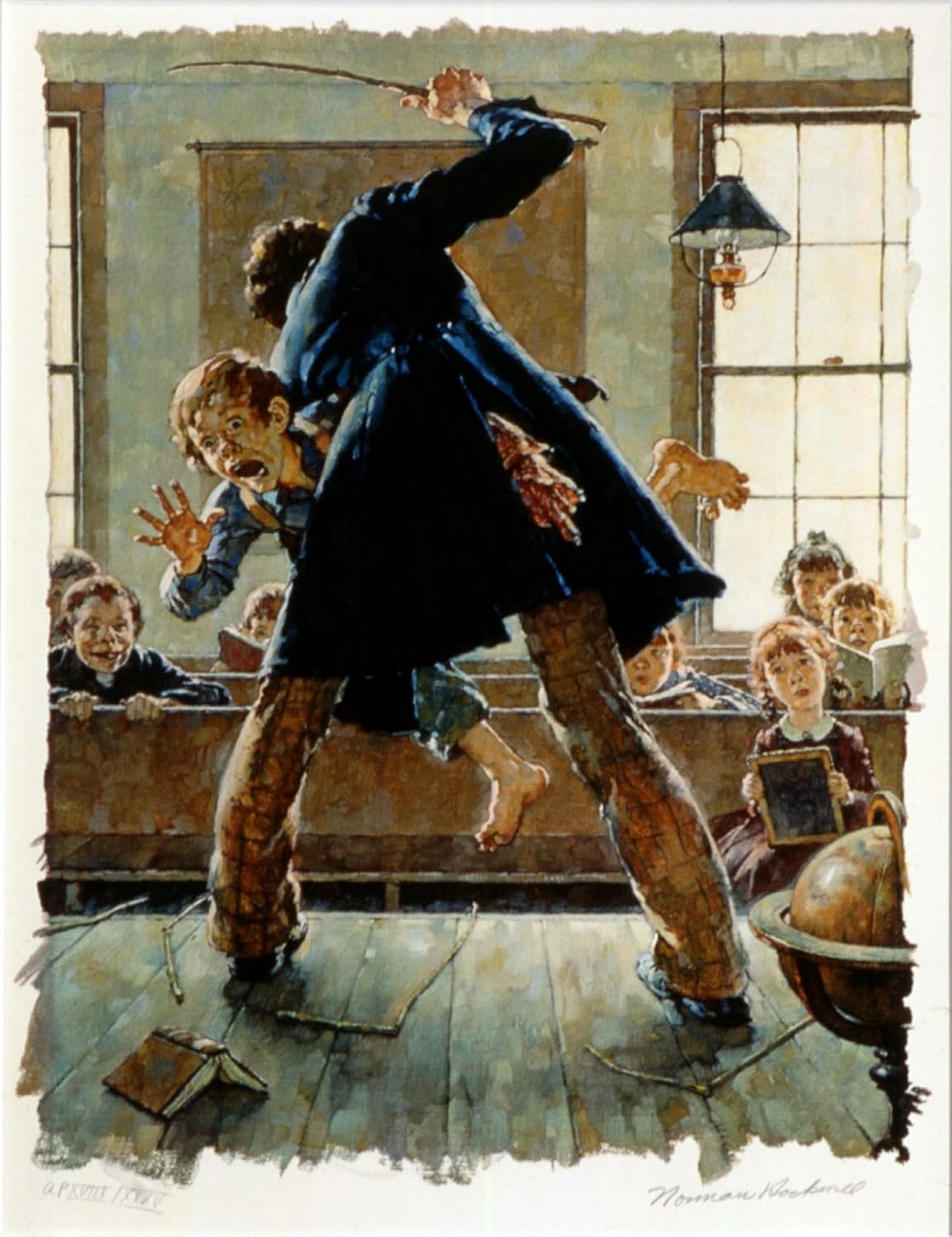 Olde Time Mercantile Tom Sawyer Spanking Norman Rockwell Art Print 8