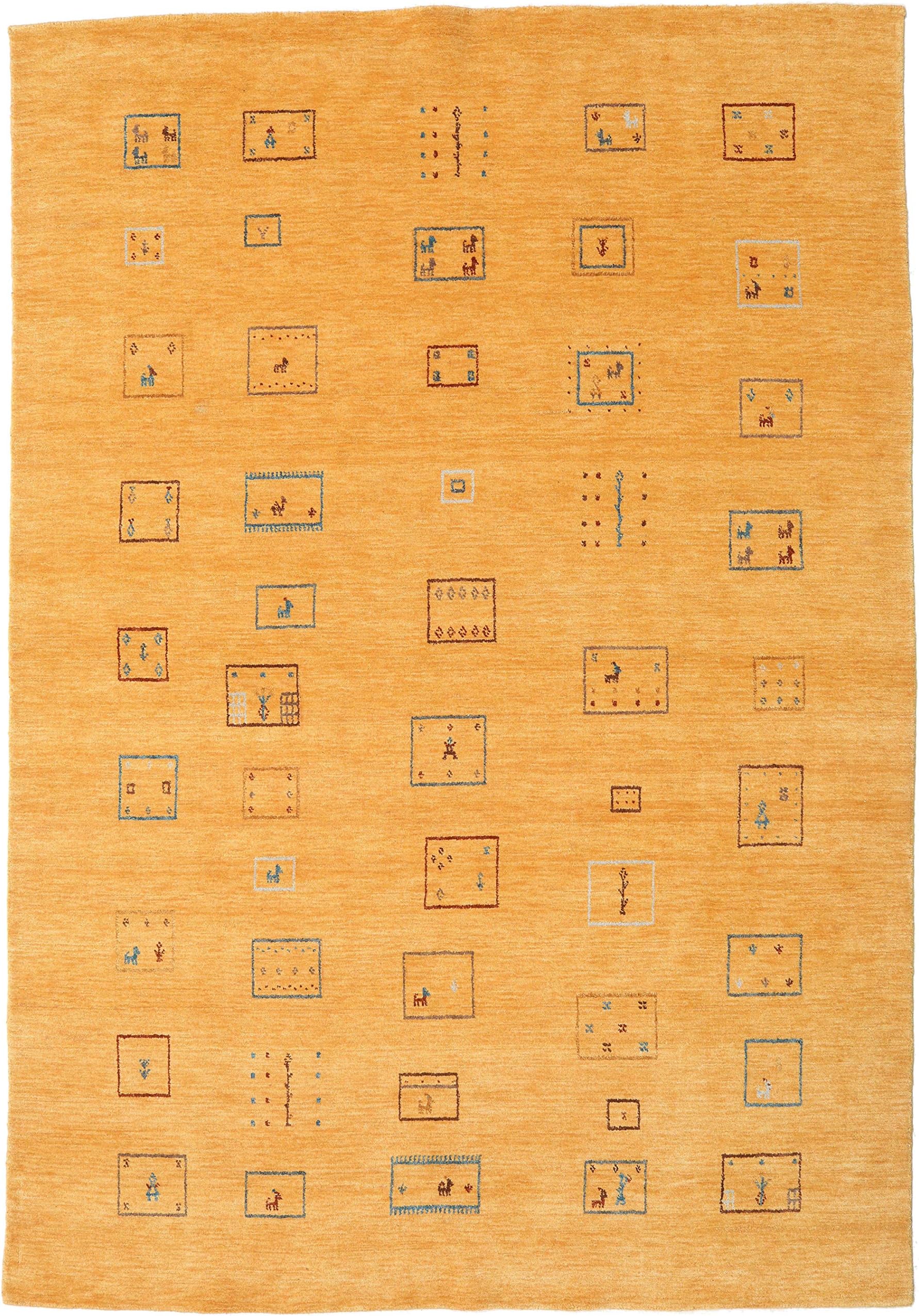 RugVista Gabbeh Indo Rug 6'4"x9' (192x275 cm) Modern Carpet