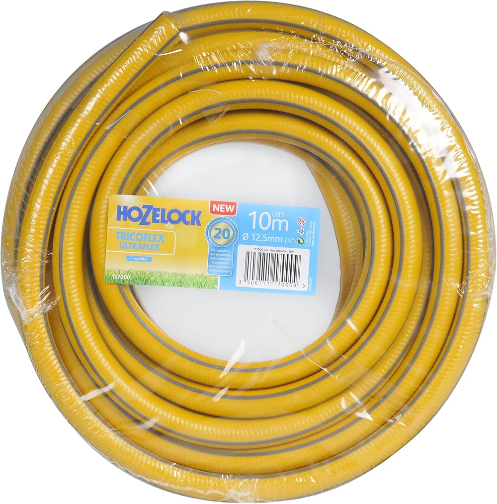 Hozelock Tricoflex Ultraflex Hose Yellow 12.5 mm x 10 m