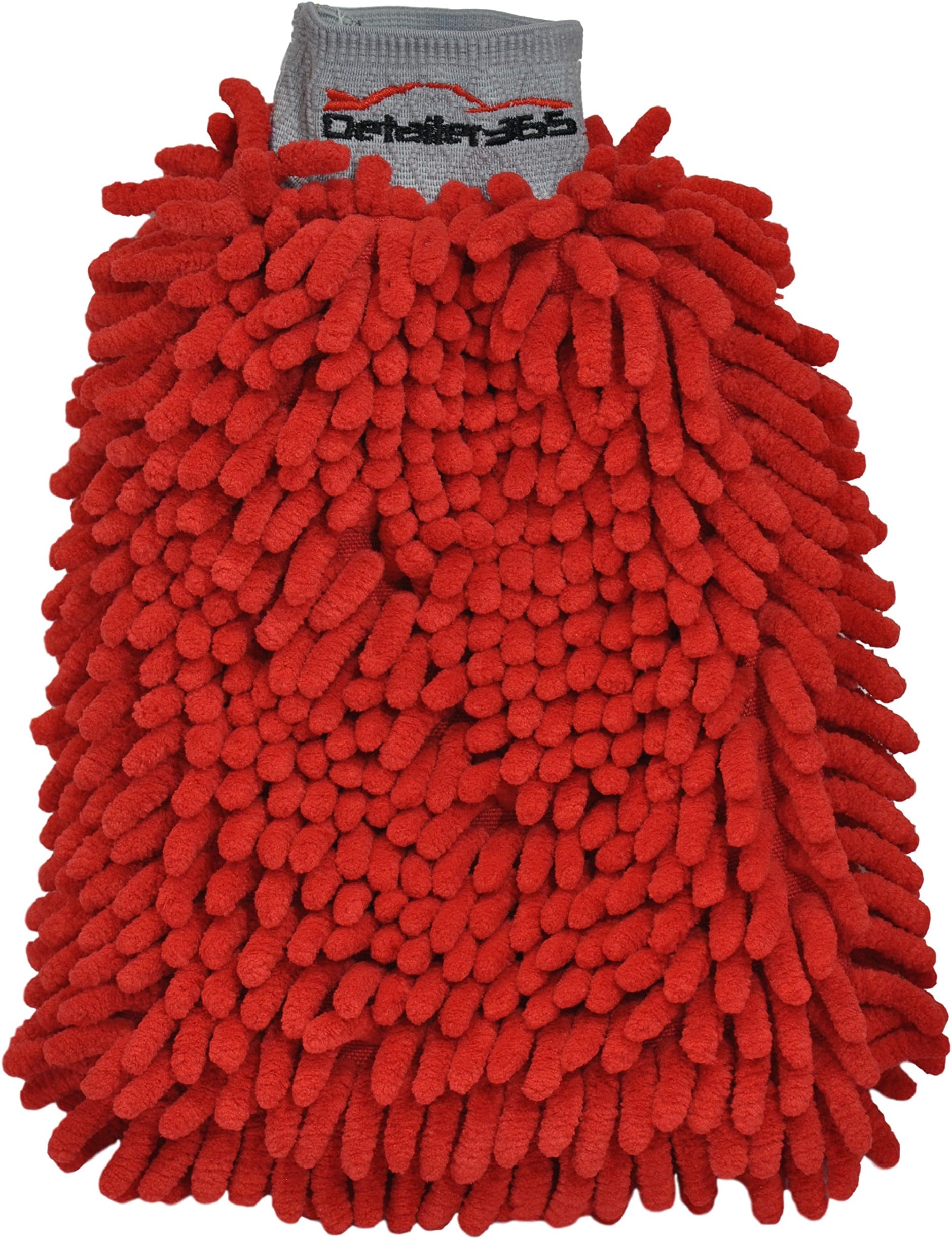 Detailer 365Premium Red Microfiber Car Wash Mitt (Single)
