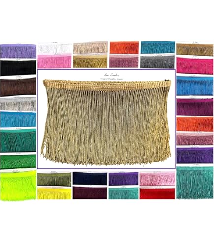 DecoPro 5 Cm De Long Foncé Rouille Mince Bullion Fringe Trim, Style Bftc3 Couleur : K35, Vendu Au Mètre (0,9 M = 91 Cm/0,9 M/91,4 Cm