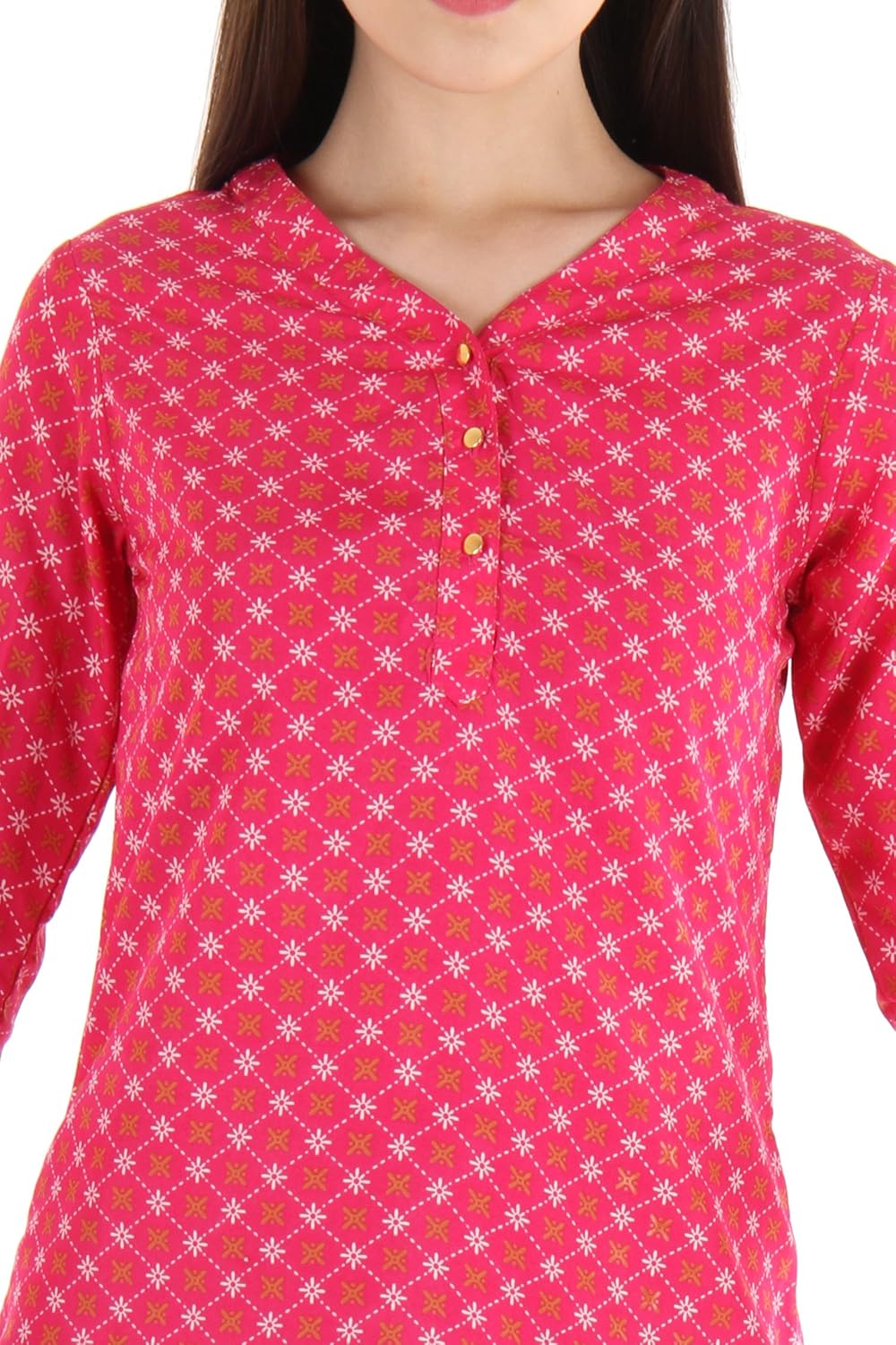 vvoguish pink printed top