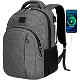 LARIPOP Travel Laptop Backpack,15.6 Inch Business Laptop backpack for Men Women with USB Charging Port,Water-Resistant Laptopack Weekender Daypack for Work College Computer
