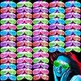 SHQDD 64Pack LED Glasses 5 Colors Light Up Glasses,Glow In The Dark Party Supplies, Shutter Shades Glow Sticks Glasses Neon Sunglasses Accessories for Kids Adults New Years Eve