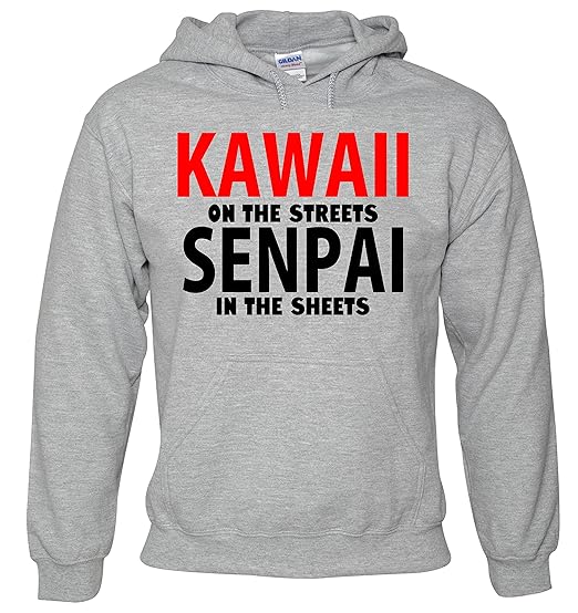Reality Glitch Herren Kawaii On The Streets, Senpai In The Sheets Kapuzenpullover