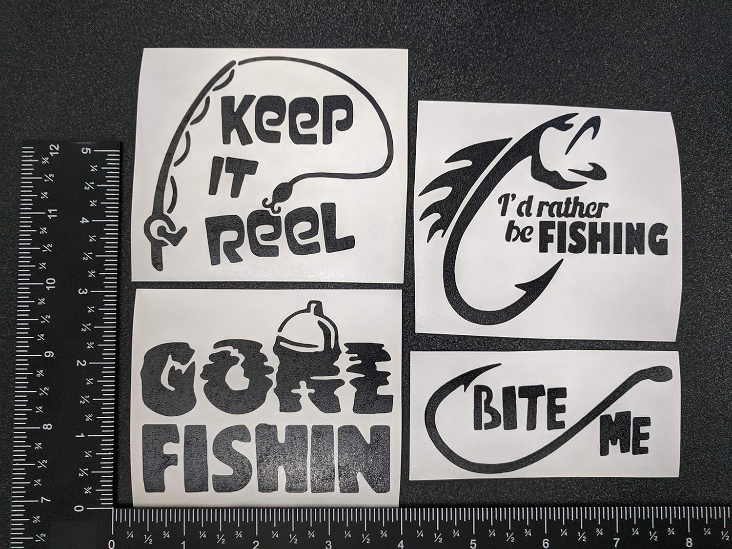 Download 2x I D Rather Be Fishing Vinyl Decal Stickers Electronics Accessories Decals Skins Kromasol Com