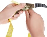Amazon Basics Ratchet Strap Set of 4 635 kg 4.5 m 2.5 cm Wide view 4