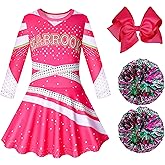 Zombies Girls Cheerleader Costumes World Up Cheerleading Outfits Kids Toddler Movie Halloween Dress up Party 3-12 Years