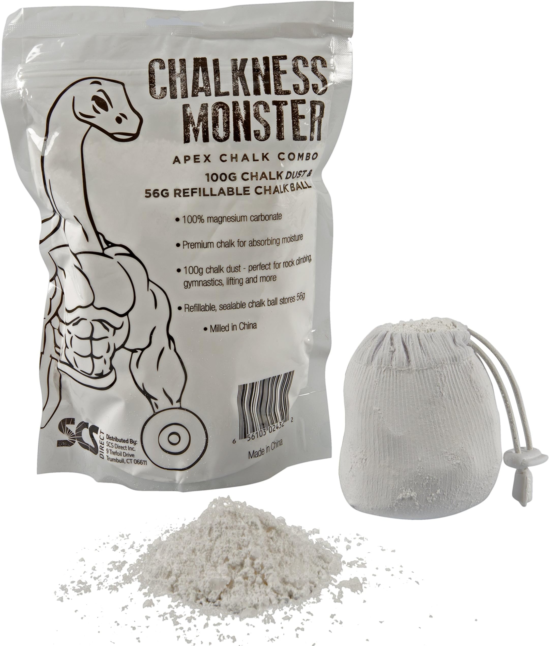 Gym Chalk - Gymnastics, Rock Climbing, Power Lifting, Crossfit No Slip, No Moisture Chalk