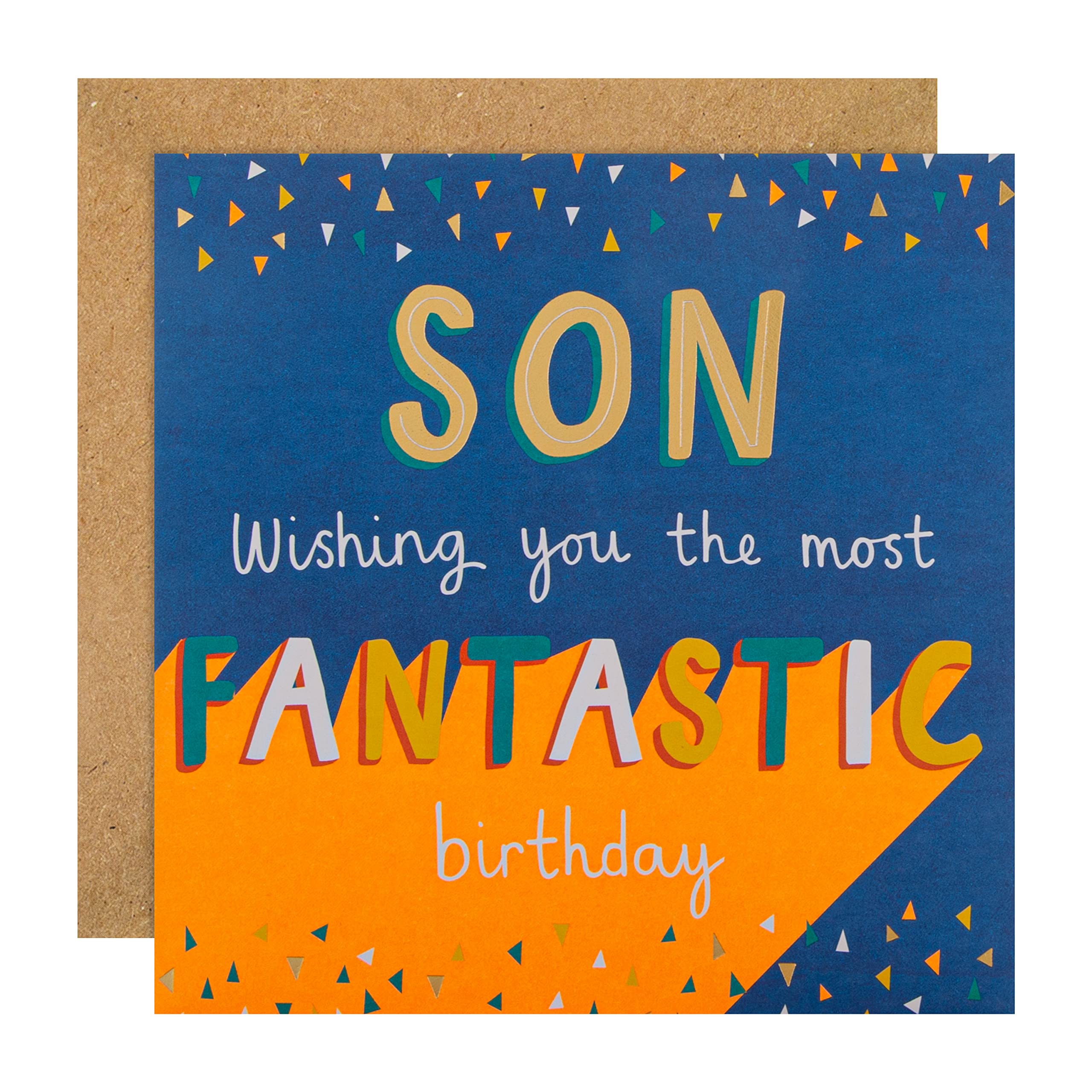 Hallmark Birthday Card for Son - Contemporary Text Based Design