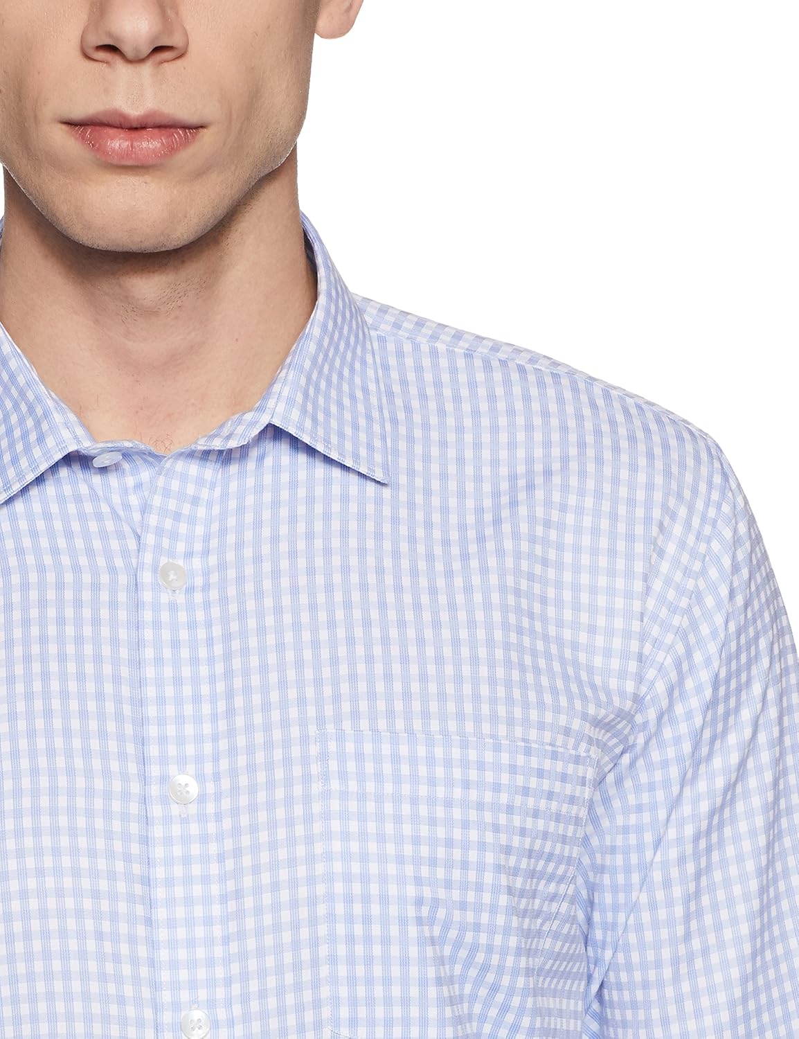 symbol amazon brand men's regular fit formal shirt