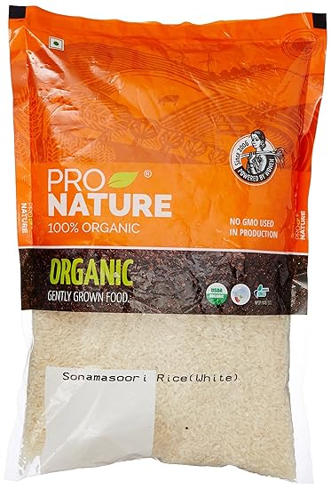 Pro Nature 100% Organic Sonamasoori Rice, 1kg