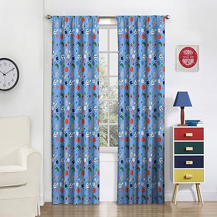 Amazon Com Eclipse Curtains For Bedroom Field Day 42 X 84 Rod