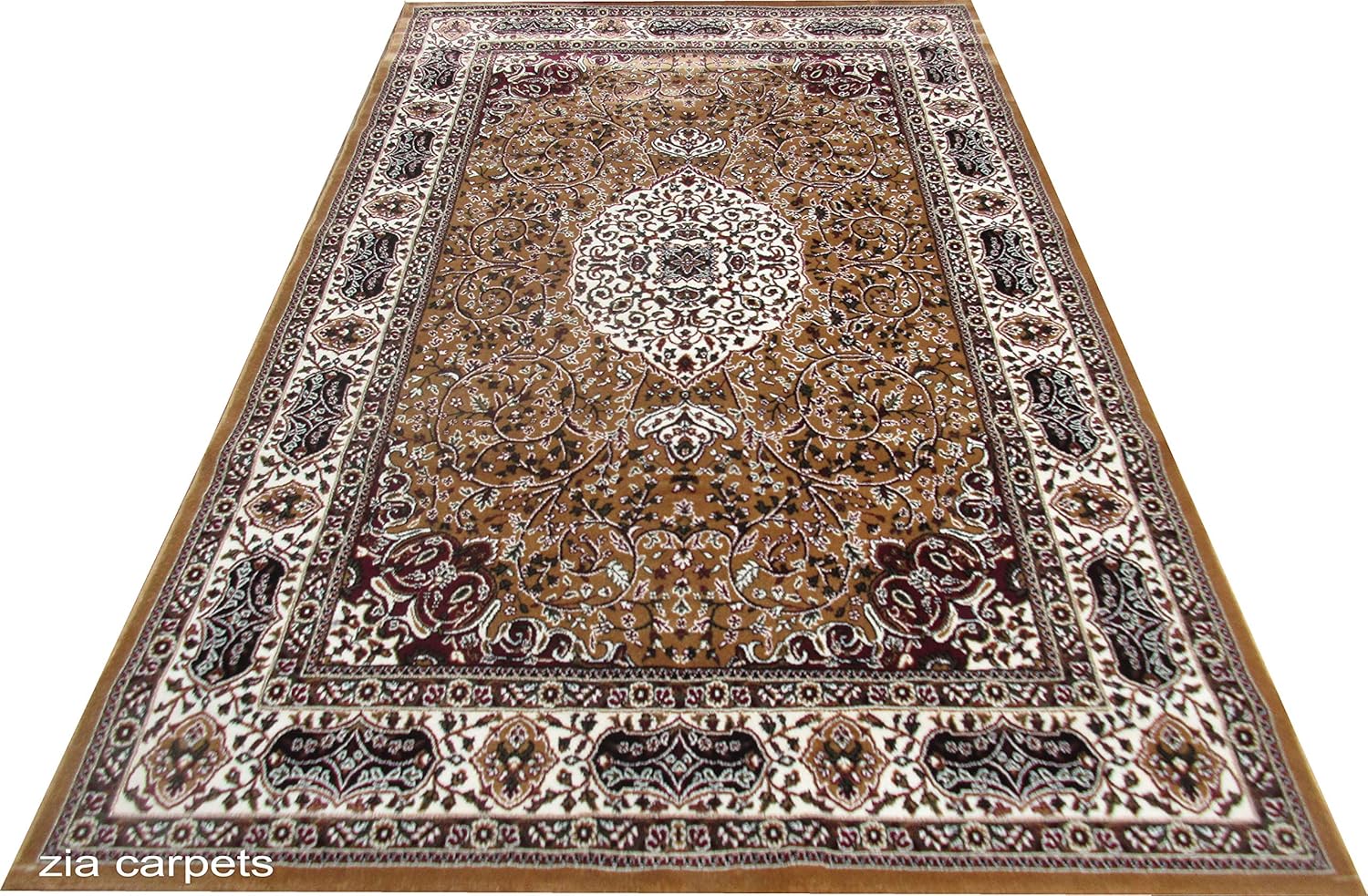 Buy zia carpets Kashmiri Traditional Carpet with Advanced 1 Inch