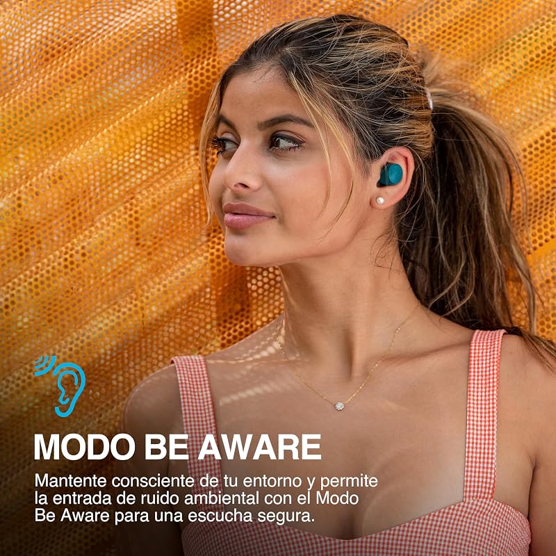 Go Air Pop+ Auriculares Inalámbricos Bluetooth - 35h, Menta