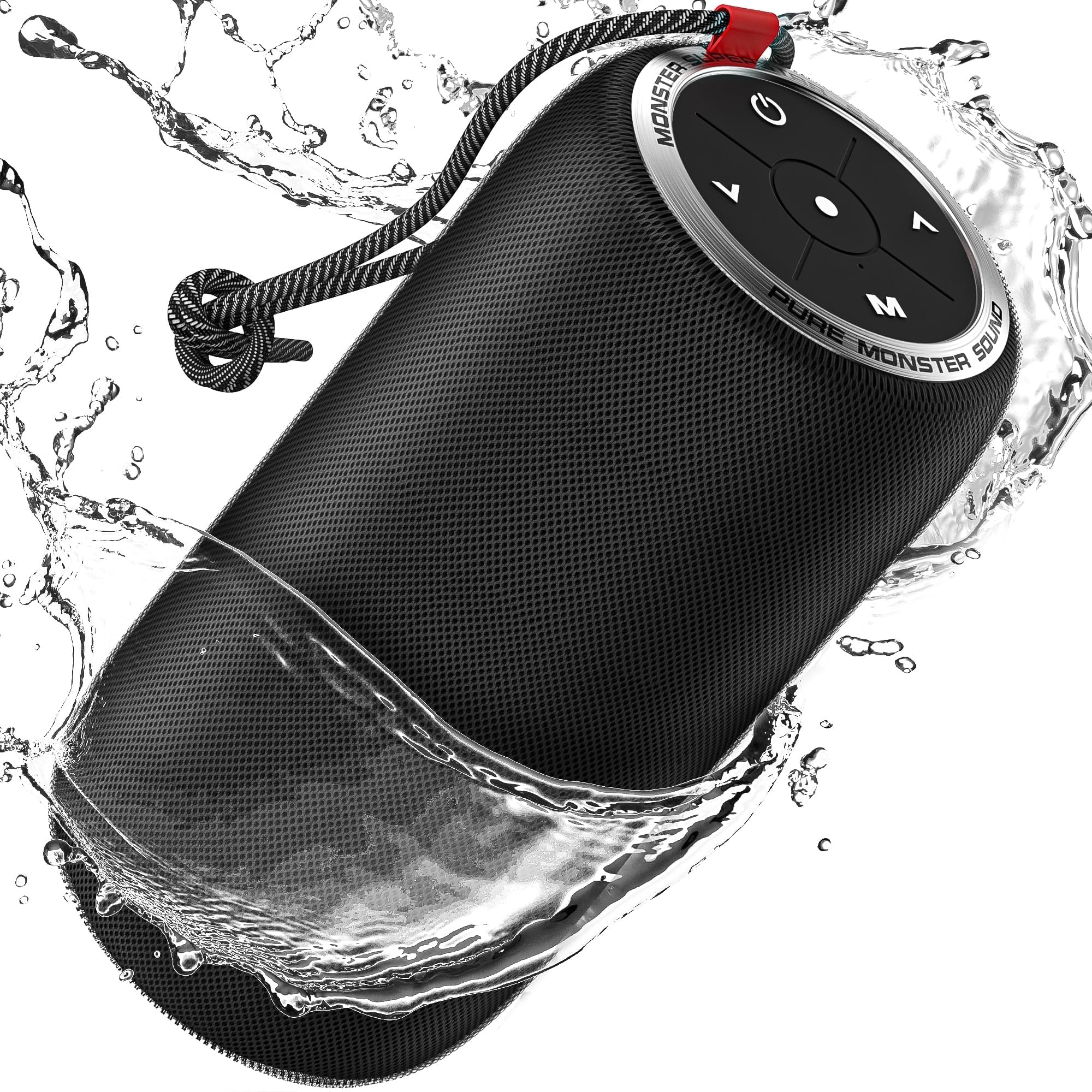 Photo 1 of Monster S310 Upgraded Bluetooth Speaker, 30W Portable Speaker, 360° Stereo Sound with Punchy bass, TWS Pairing, IPX6 Waterproof, Bluetooth 5.2, 24H Playtime, Perfect for Home, Outdoor, Beach, Party