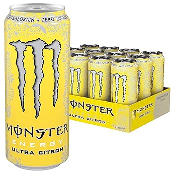 Monster Ultra Citron Energy Drink, 12er Pack, EINWEG (12 x 500 ml)
