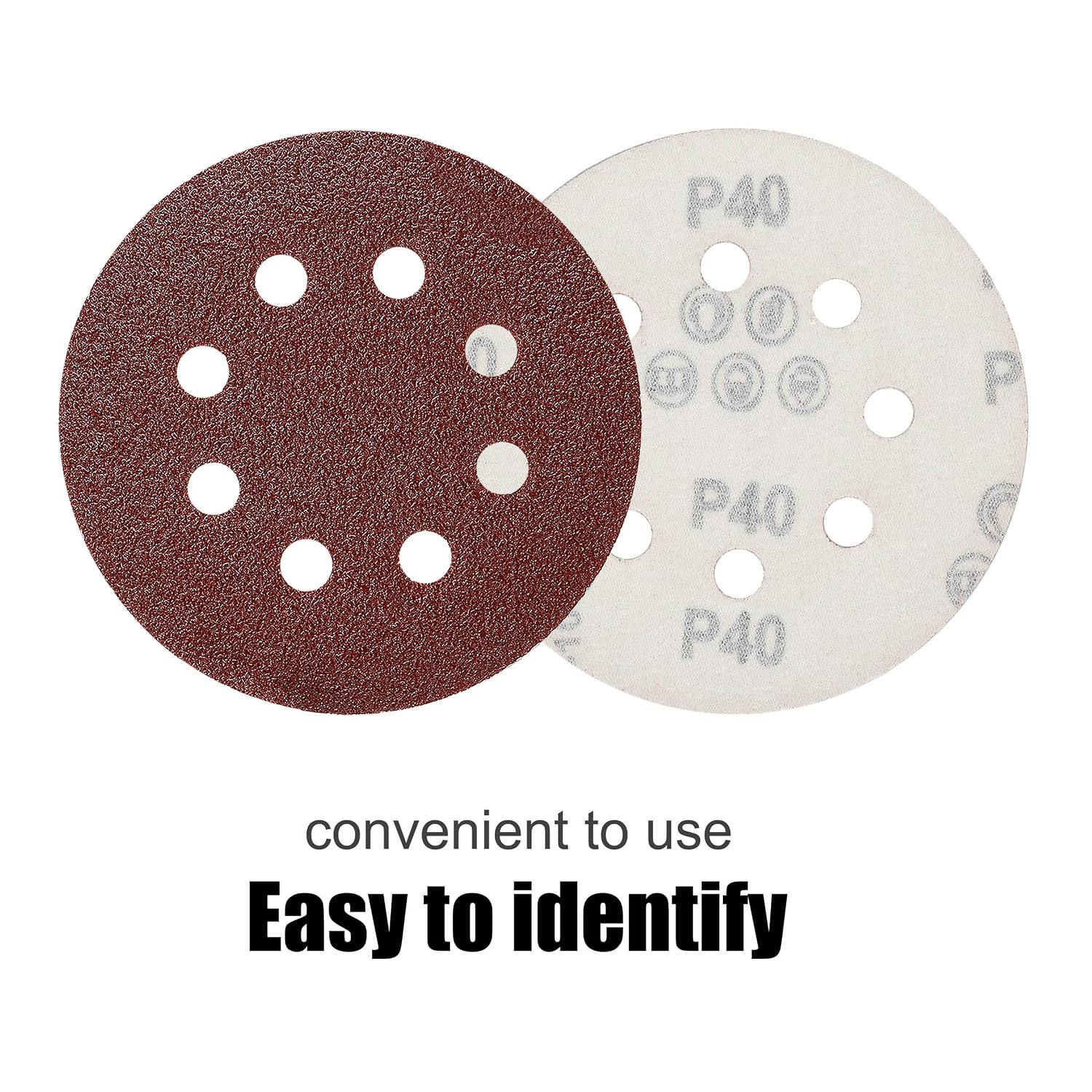 Disco de Lija 125 mm Discos de Pulir Velcro Grano Cada 10 x  40/60/80/120/180/240/320/400 para Lijadora orbital 8-agujeros 80 Pcs  Industria, empresas y ciencia Discos para lijar futakuchi-hakata.com