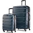 Samsonite Omni Pc Hardside Expandable Luggage with Spinner Wheels, Teal, 2-Piece Set (20/28)