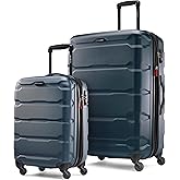 Samsonite Omni PC Hardside Expandable Luggage with Spinner Wheels, Teal, 2-Piece Set (20/28)