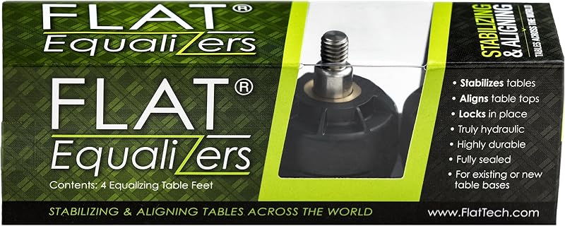 FLAT Equalizers M10 Thread Stop Wobbly Tables Restaurant Grade Easy Install
