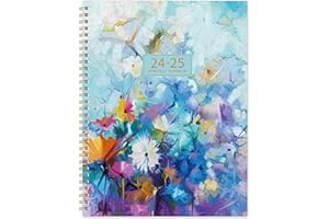 MAAIBOK 2024-2025 Monthly Planner/Calendar - Monthly Planner 2024-2025 with Two-Side Pocket, January 2024 - December 2025, 9" x 11", Two Years Monthly Planner, Flexible Cover, Perfect Organizer
