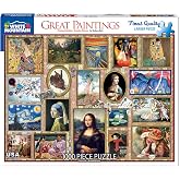 White Mountain 1000 Piece Jigsaw Puzzle Famous Art, Great Paintings | Large Pieces, Gift for Adults and Family, 24"x30" in, Masterpieces