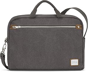Travelon Anti-Theft Heritage Messenger Briefcase, Pewter, One Size