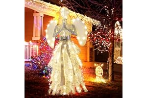 VIKIMORA 56" Angel with Wings Christmas Decoration for Indoor Outdoor