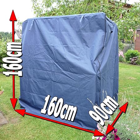 XINRO® universal XXXL Strandkorbhülle aus Bootsplane für bis zu 160cm breite Strandkorb Schutzhülle Abdeckhaube Abdeckplane S