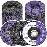 10 Pack Strip Discs 4 inch Quick Stripping Wheel Paint Stripper for Angle Grinder Clean and Remove Paint Coating Rust Welds O