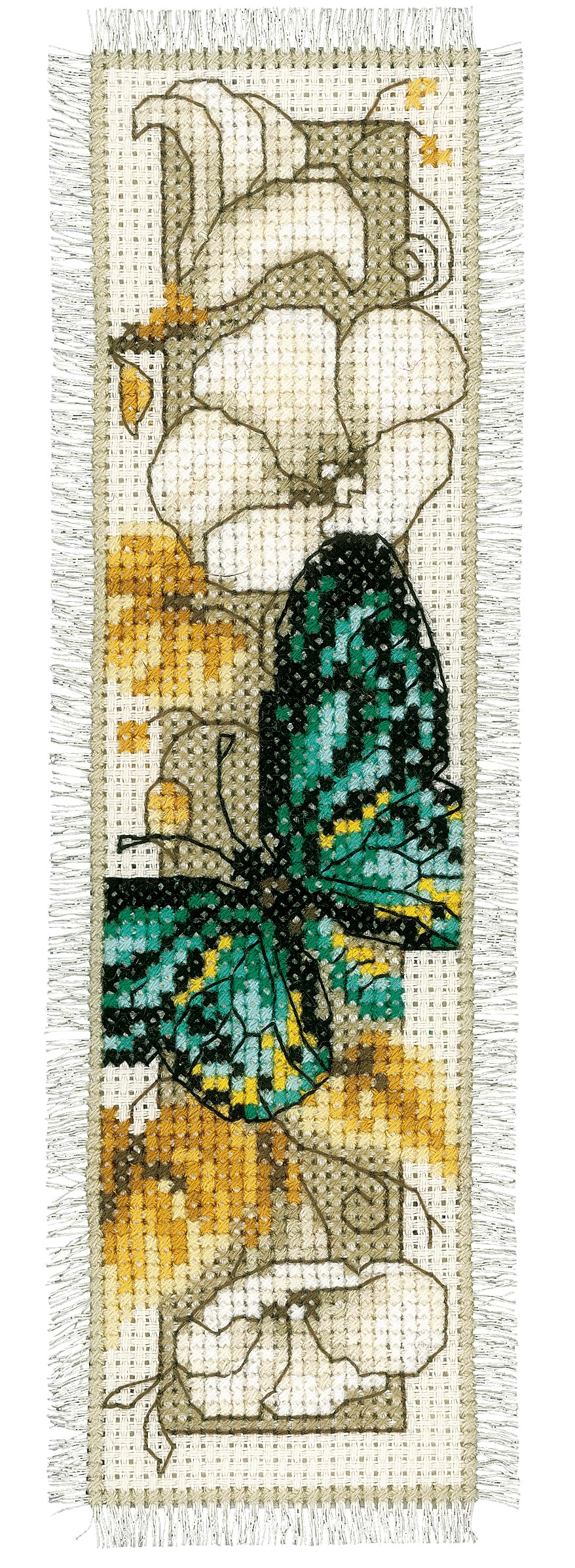 Vervaco Bookmark Butterfly 1 Counted Cross Stitch Kit, Multi-Colour