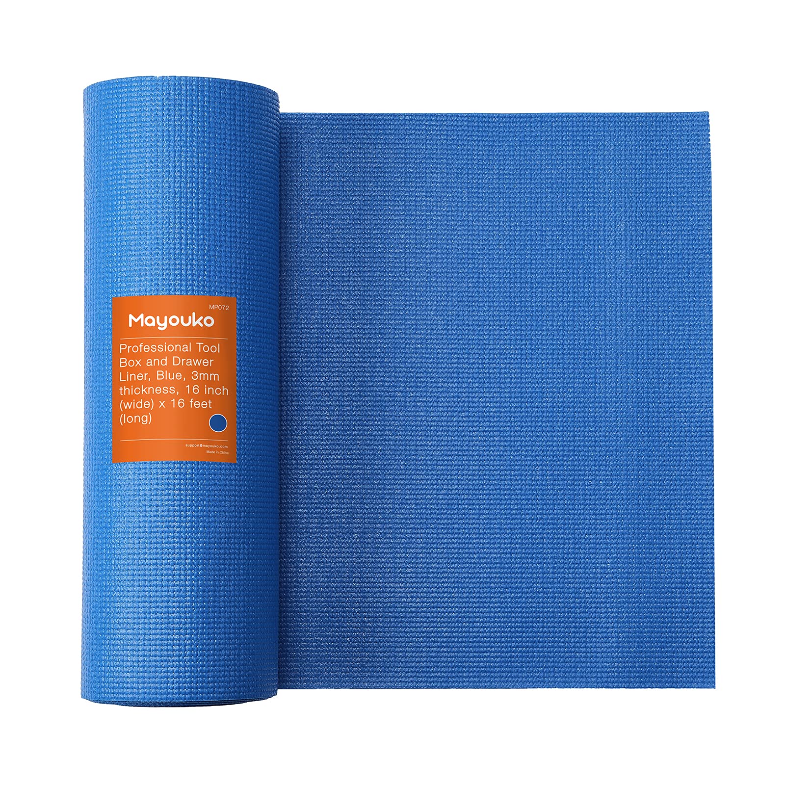 Mayouko Toolbox Drawer Liners,Professional Grade Cabinet Shelf Liner, Easy Cut Draw Liner Mat, Heavy Duty Perfect for Protecting Your Tools, Non-Slip, 3mm Thickness, 16 inch (wide) x16 feet (long)